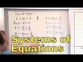 13 Overview Of Systems Of Linear Equations Simultaneous Equations Systems Of Equations