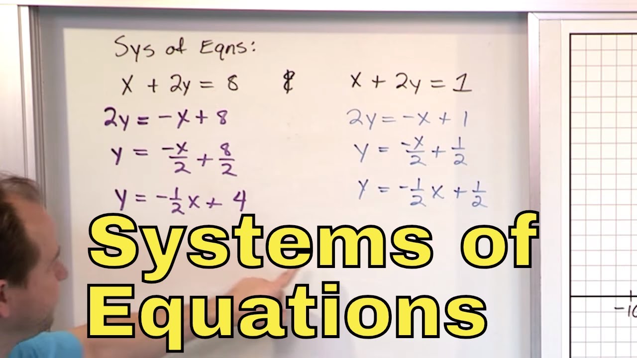 13 - Overview of Systems of Linear Equations (Simultaneous Equations & Systems of Equations)