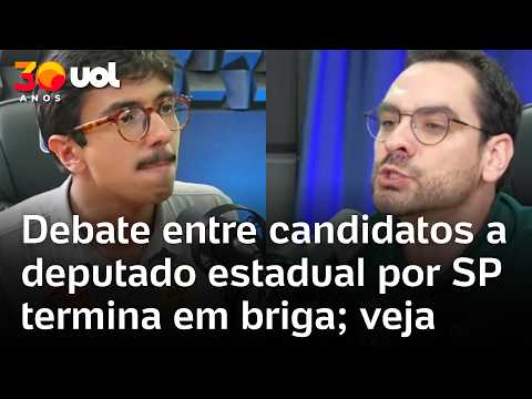 Debate entre candidatos a deputado estadual por São Paulo termina em briga; veja o momento