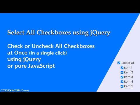 Select Or Deselect All Checkboxes Using Jqueryjavascript
