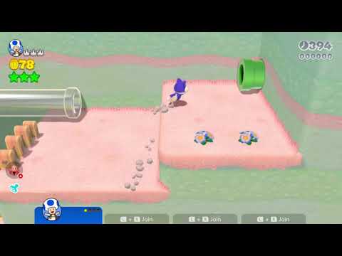 Super Mario 3D World (Switch) 2-5 Speedrun - Time: 27 (Former WR)