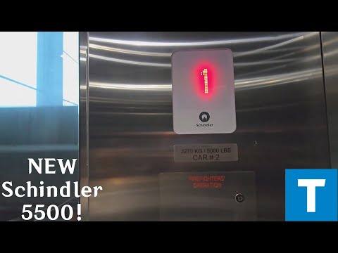 BRAND NEW!! Schindler 5500 Traction Elevator at Capstan Station (Platform 2) - Richmond BC