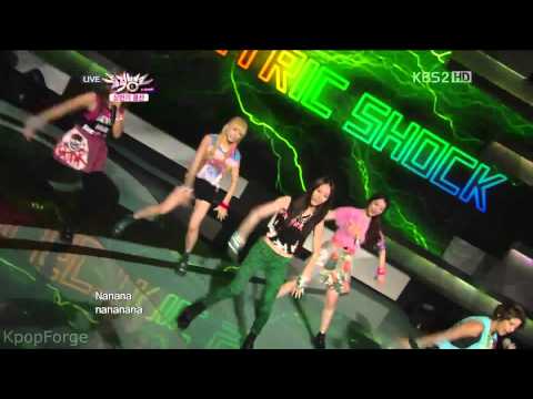 f(x) - Electric Shock LIVE in 1080p on 6/29/12 - Music Bank