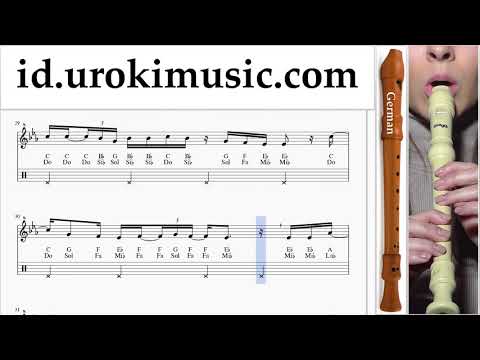 Belajar Suling Recorder (G.) Martin Garrix feat Khalid - Ocean Not Tabulasi um-i592