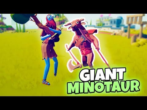 GIANT MINOTAUR VS EVERY FACTION | TABS MODDED GAMEPLAY