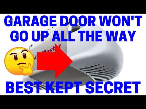 How To Fix Garage Doors That Won't Go Up All The Way