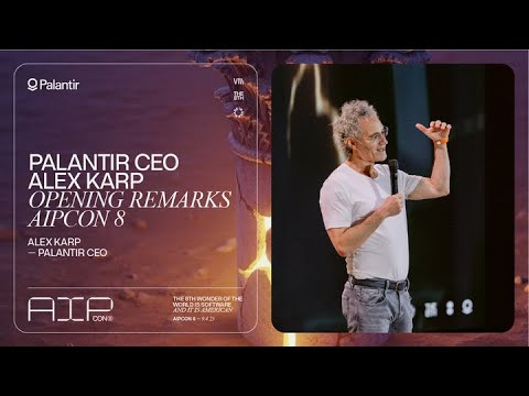 Palantir CEO Alex Karp Opening Remarks | AIPCon 8