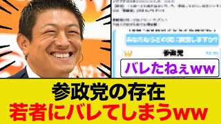 参政党の存在が若者に完全にバレましたww