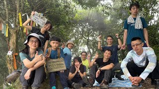 跳跳農場登三腳南山泡茶煮麵野餐，順便訓練攀爬地形