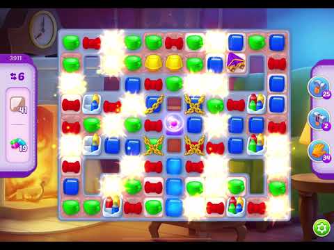 HomeScapes Level 3911 no boosters (10 moves)