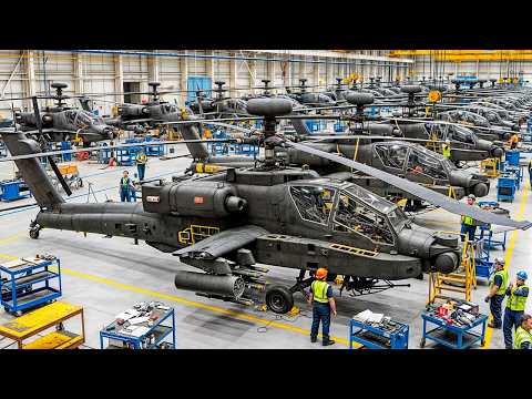 How It's Made: The $35 Million AH-64 Apache Helicopter!