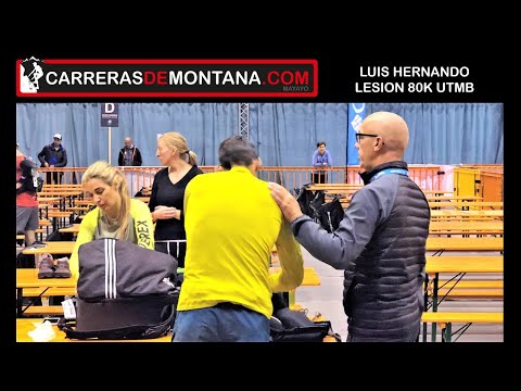 UTMB 2018: LUIS ALBERTO HERNANDO ABANDONA POR LESIÓN TOBILLO EN K80 COURMAYEUR.