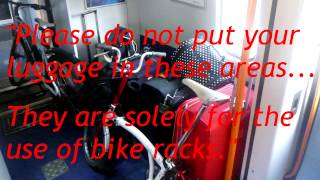 preview picture of video 'SWTrains announcement: keep luggage clear of bike racks'