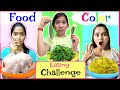 24 Hrs Food Colour Eating Challenge | Anaysa