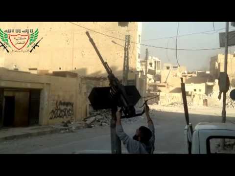 التصدي للطيران الحربي في سماء مدينة دير الزور من قبل كتيبة المختار