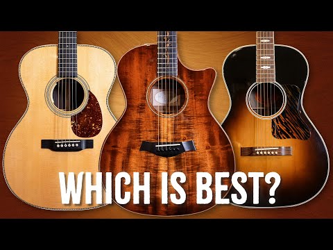 Martin VS Taylor VS Gibson! | Acoustic Comparison