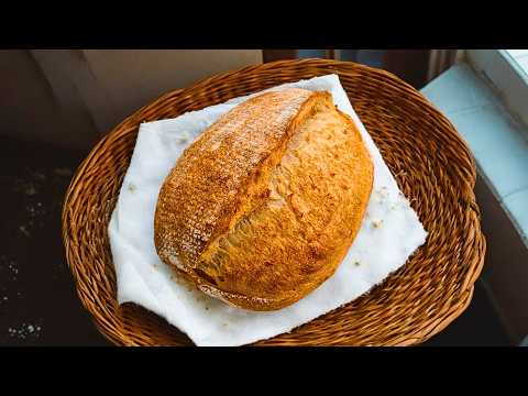 No-Knead Sourdough Bread