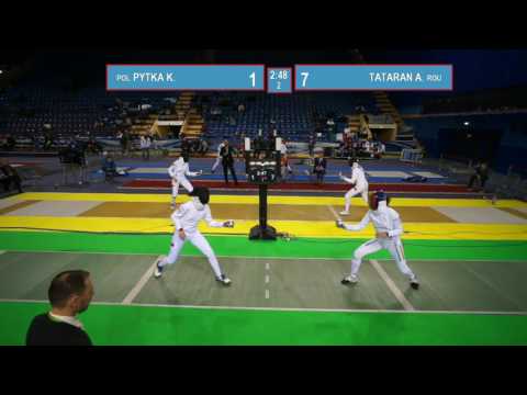 T8. TATARAN Amalia (ROU) - PYTKA Kamila (POL). Epee women.