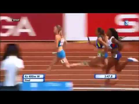 Finale 4x400m Zurich 2014 (avec une musique cool)