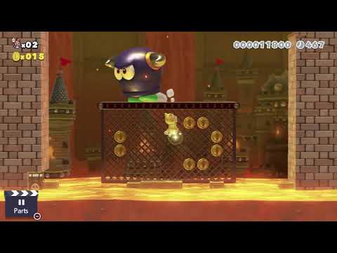 Super Mario Maker 2 – Level 87: Bing Bang Boom in Bully Castle! - Walkthrough
