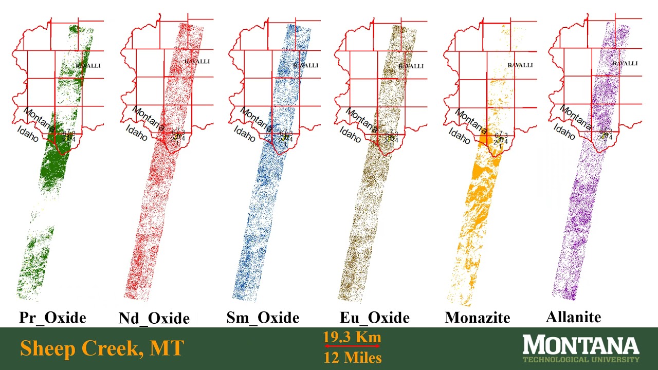 Remote Sensing Exploration and Assessment of Rare Earth Element Occurrences, Sheep Creek, Montana