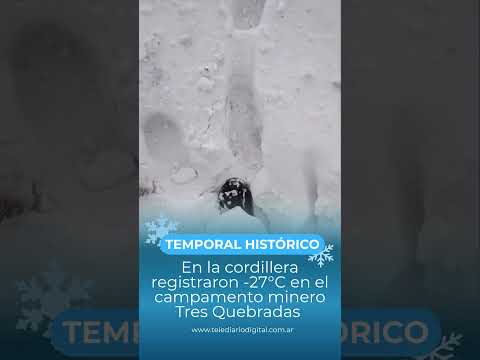 🥶 EL TEMPORAL NO DA TREGUA EN LA CORDILLERA