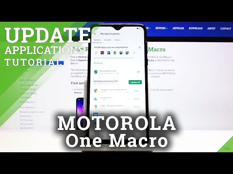 How to Automatically Download Apps Updates for Motorola One Macro - Update Apps