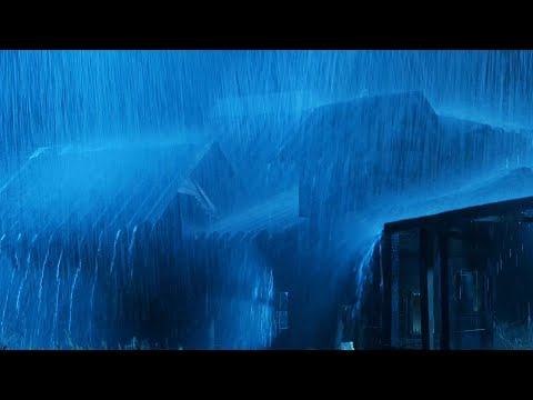 Dimentica L'insonnia e L'ansia con Forti Piogge e Tuoni Intensi sul Tetto di Notte