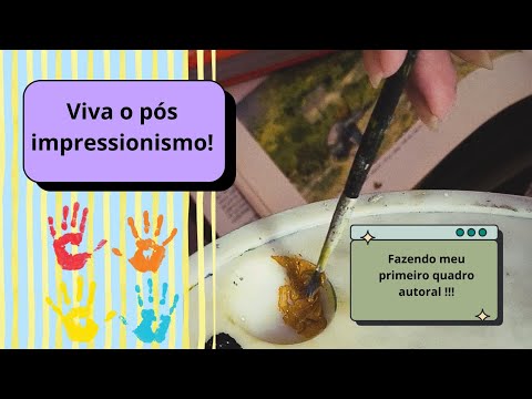 Meu primeiro vídeo: pintando o meu primeiro quadro autoral!