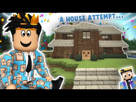 PeetahBread's Insane Minecraft House Build - Tragic Rooftop Mishap!