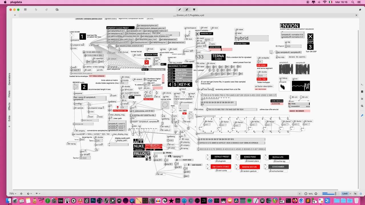 Watch the video ! Algorithmic Drum Machine