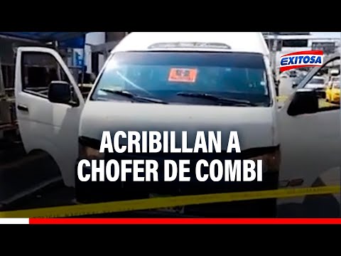 🔴🔵SJM: Acribillan a chofer de combi mientras esperaba pasajeros cerca a la estación Atocongo