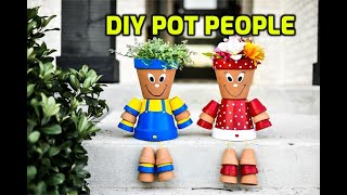 DIY POT PEOPLE | EASY GARDEN DECOR