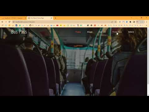 Online Bus Pass System in PHP Application Projects