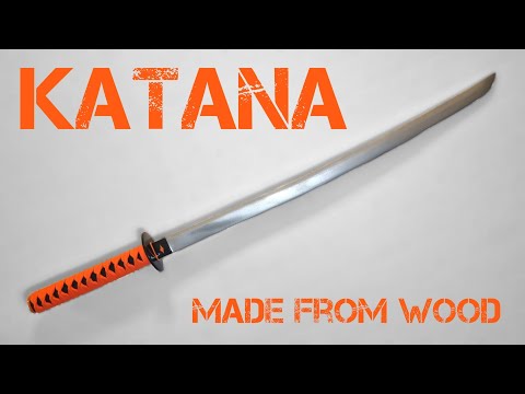 Making a Katana out of wood - AMAZING