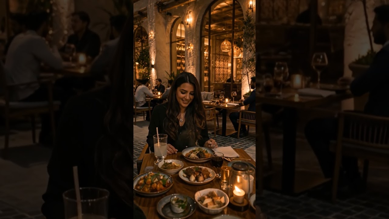 Dubai AI Restaurant Arabic Dining Ad