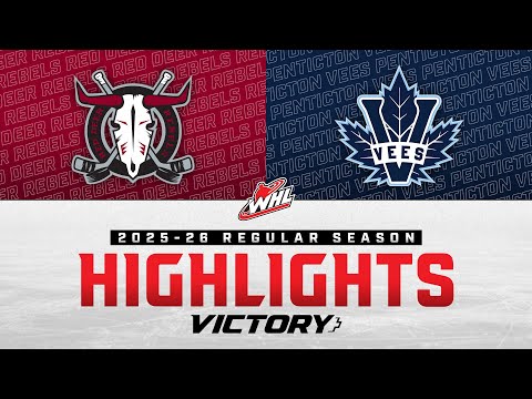 Red Deer Rebels at Penticton Vees 01/25 | WHL Highlights 2025-26