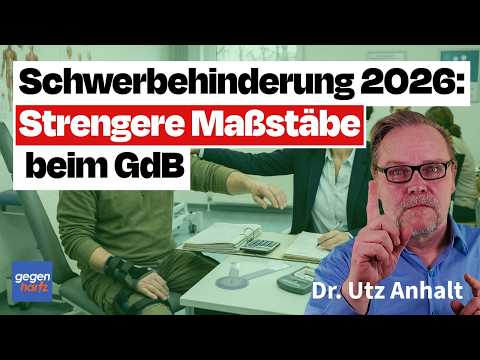 Video Thumbnail: Schwerbehinderung: Strengere Maßstäbe beim GdB in 2026