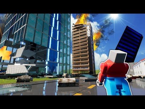 LEGO TOWER FIRE & ASTEROID SURVIVAL CHALLENGE! - Brick Rigs Gameplay - Lego Tower Survival