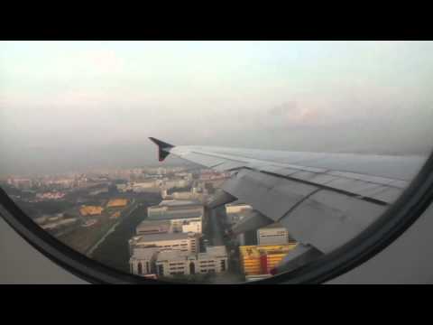 SQ317 From London to Singapore Landing