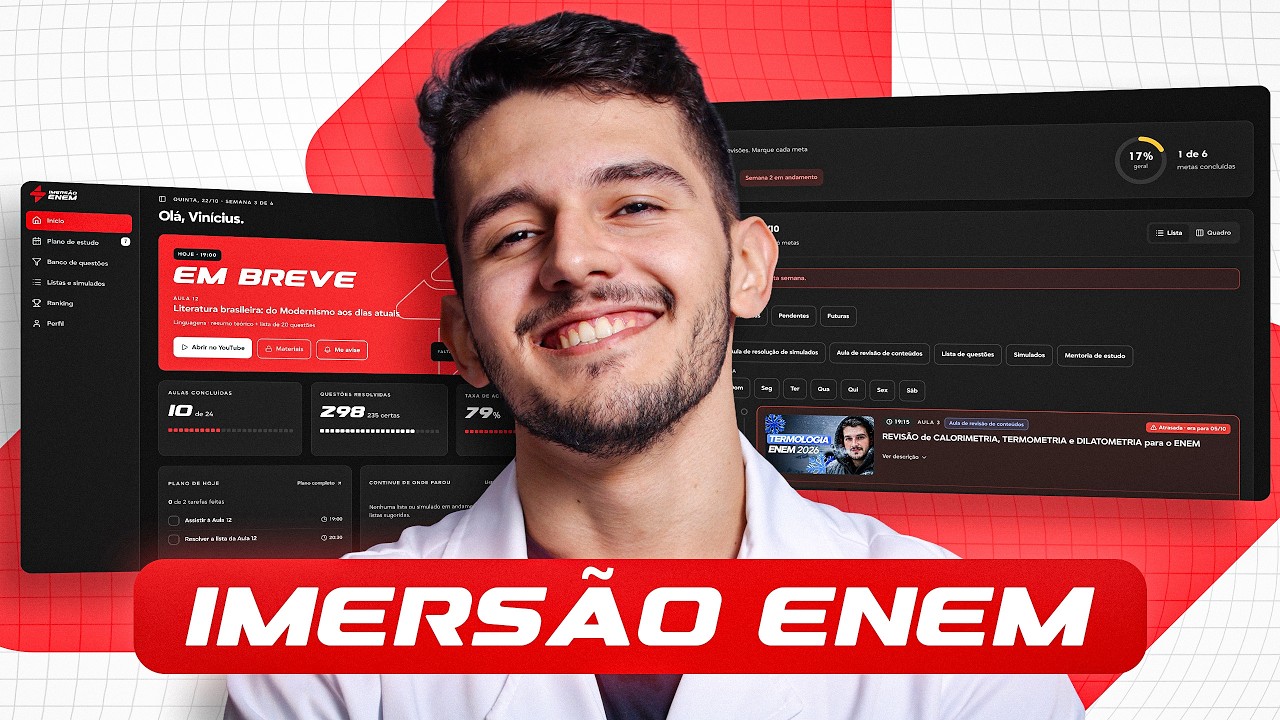 Como usar a Imersão ENEM (plataforma de revisão)