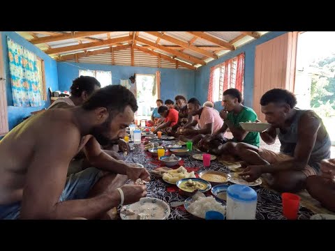 Village Youth Taro Project Ends With Feasting On Seafood (Stingray and Fish)🐠🇫🇯
