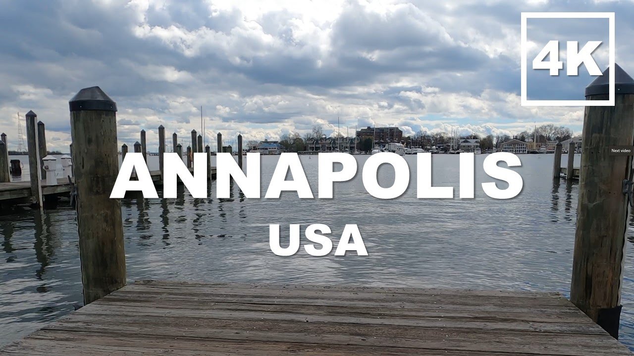 Immersive street-level walking tour through Annapolis, MD, United States, showcasing authentic urban landscapes, local architecture, and the vibrant atmosphere of the city's neighborhoods