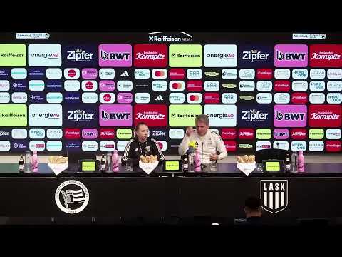 Pressekonferenz nach LASK - FC Red Bull Salzburg