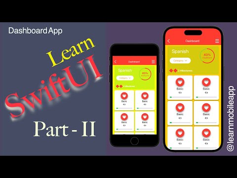 Learn ios app development with SwiftUI | Dashboard Screen | Part - II | Learn SwiftUI