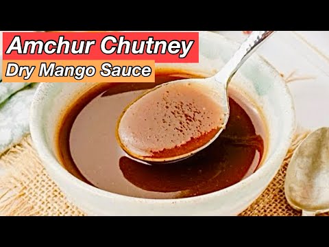 Amchur Chutney Recipe | Sweet & Tangy Dry Mango Chutney for Chaats & Snacks | Taste assured