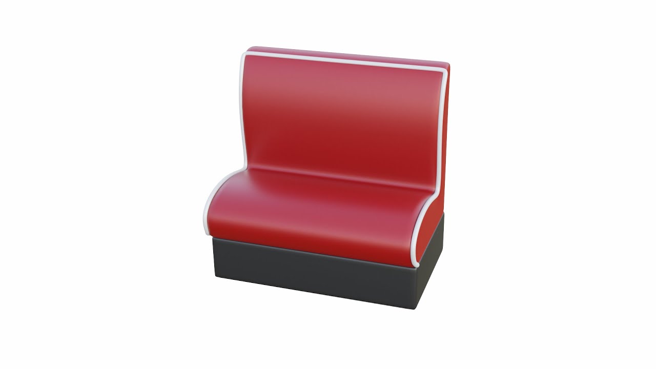 レトロダイナーブース2 3Dモデル