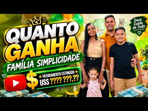QUANTO GANHA O CANAL FAMÍLIA SIMPLICIDADE | GANHOS REAIS 2026