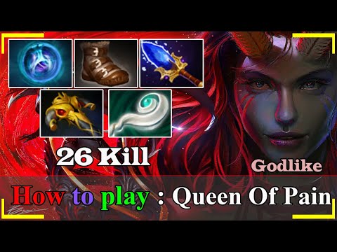 Miracle- [Queen of Pain] Midlane Monster Snowball Ganking Cancer Gameplay 7.24  26 Kill Dota 2