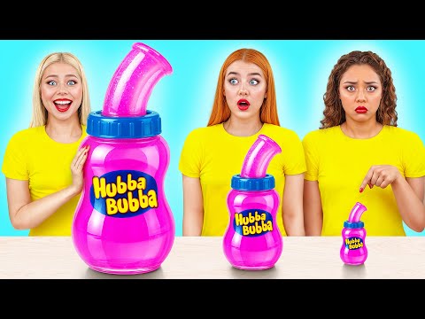 Big, Medium and Small Plate Challenge | Delicious Food Recipes by Multi DO Challenge